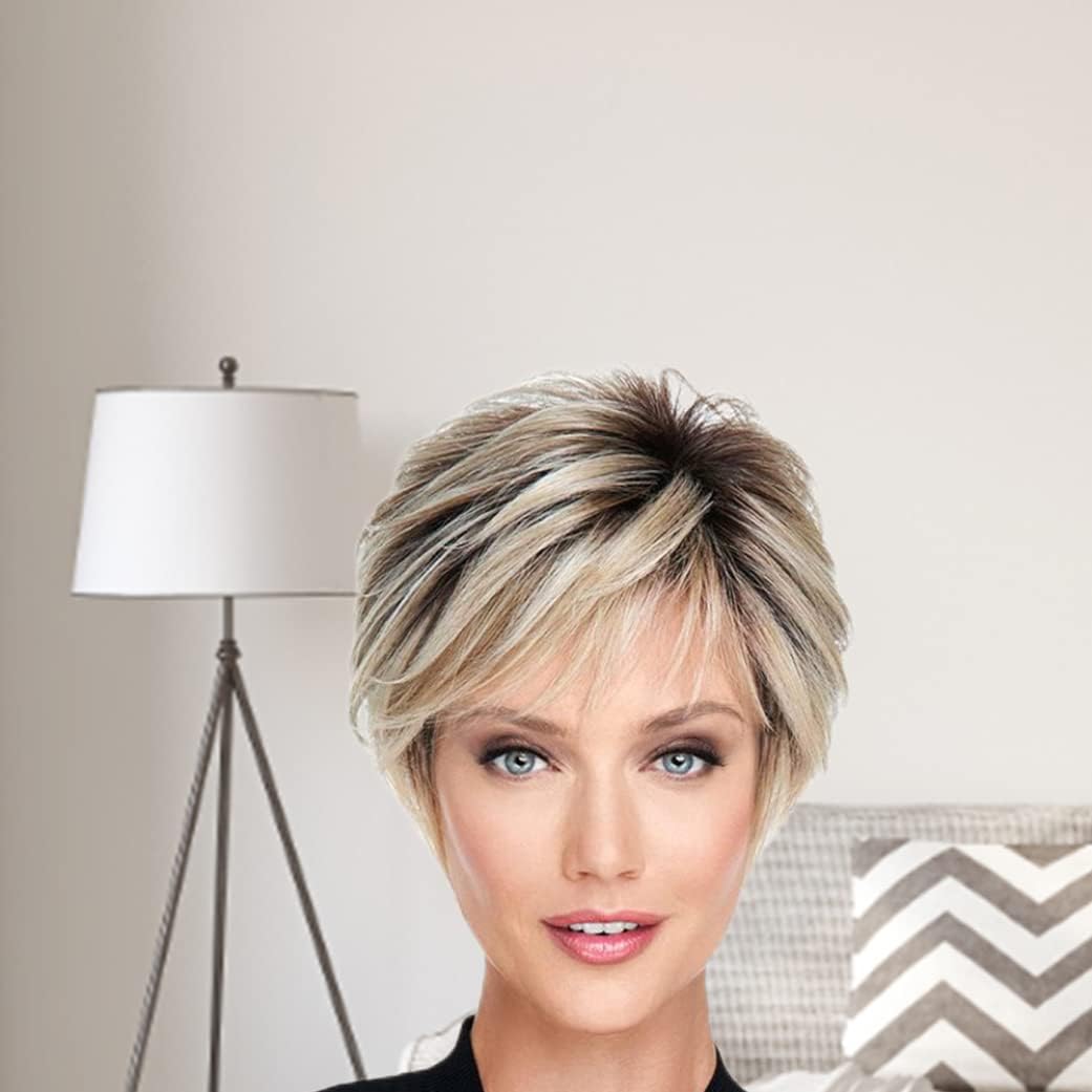 Short Brown Shoulder Wigs For Lady Short Light Brown Wig For Women Synthetic Wigs For Daily Life And Cosplay