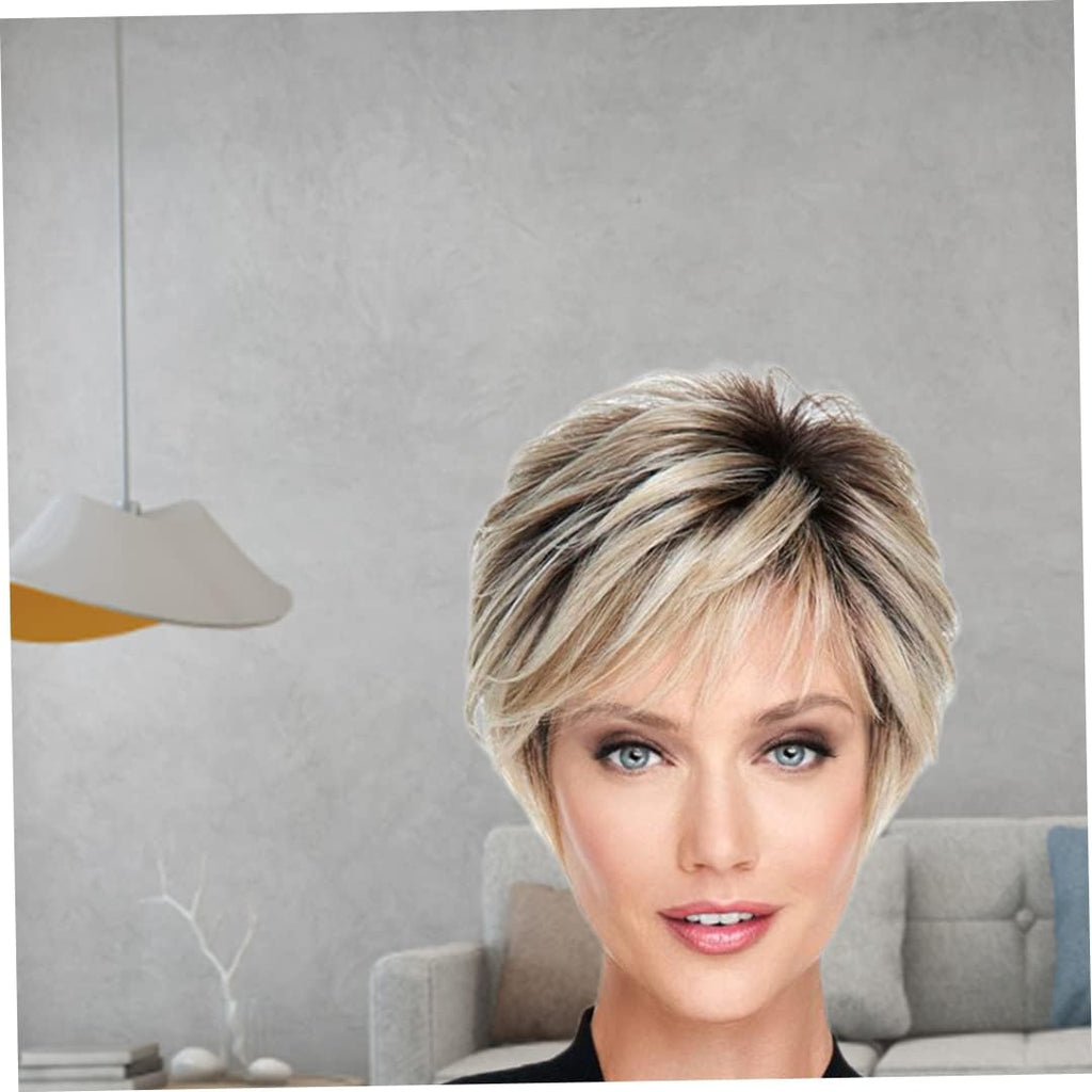 Short Brown Shoulder Wigs For Lady Short Light Brown Wig For Women Synthetic Wigs For Daily Life And Cosplay