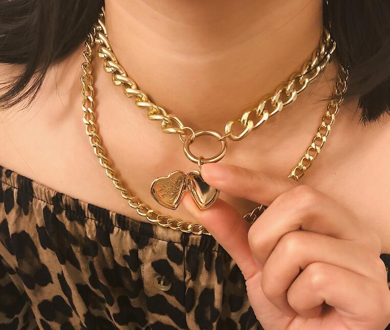 Metal Heart Choker